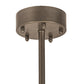 Meyda Lighting Loxley 76" 10-Light Bronze Needham Chandelier With White Statuario Idalight Shade
