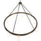 Meyda Lighting Loxley 76" 10-Light Bronze Needham Chandelier With White Statuario Idalight Shade