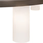 Meyda Lighting Loxley 76" 10-Light Bronze Needham Chandelier With White Statuario Idalight Shade