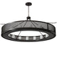 Meyda Lighting Loxley 78" 16-Light Timeless Bronze Golpe Chandelier With White Statuario Idalight Shade Glass