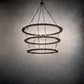 Meyda Lighting Loxley 80" 76-Light 3-Tier Textured Black Chandelier