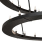Meyda Lighting Loxley 80" 76-Light 3-Tier Textured Black Chandelier