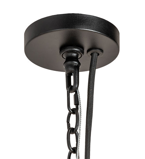 Meyda Lighting Loxley 84" 48-Light 2-Tier Textured Black Chandelier
