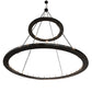 Meyda Lighting Loxley 84" 48-Light 2-Tier Textured Black Chandelier