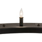 Meyda Lighting Loxley 84" 48-Light 2-Tier Textured Black Chandelier