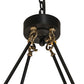 Meyda Lighting Loxley 94" 32-Light Solar Black & Brushed Brass Chandelier