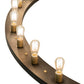 Meyda Lighting Loxley 94" 32-Light Solar Black & Brushed Brass Chandelier