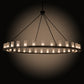 Meyda Lighting Loxley 96" 32-Light Timeless Bronze Chandelier With Clear Seeded Shade Glass