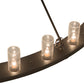 Meyda Lighting Loxley 96" 32-Light Timeless Bronze Chandelier With Clear Seeded Shade Glass