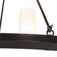 Meyda Lighting Loxley 96" 32-Light Timeless Bronze Chandelier With White Statuario Idalight Shade