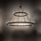 Meyda Lighting Loxley 96" 36-Light 2-Tier Solar Black Chandelier