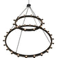 Meyda Lighting Loxley 96" 36-Light 2-Tier Solar Black Chandelier