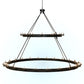 Meyda Lighting Loxley 96" 36-Light 2-Tier Solar Black Chandelier