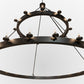 Meyda Lighting Loxley 96" 36-Light 2-Tier Solar Black Chandelier