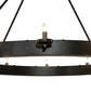 Meyda Lighting Loxley 96" 36-Light 2-Tier Solar Black Chandelier