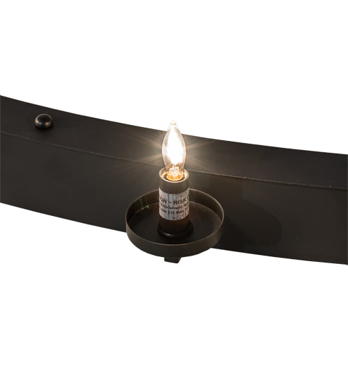 Meyda Lighting Loxley 96" 36-Light 2-Tier Solar Black Chandelier