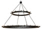 Meyda Lighting Loxley 96" 36-Light 2-Tier Solar Black Chandelier