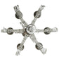 Meyda Lighting Lucerne 24" 6-Light Iron Ore Chandelier