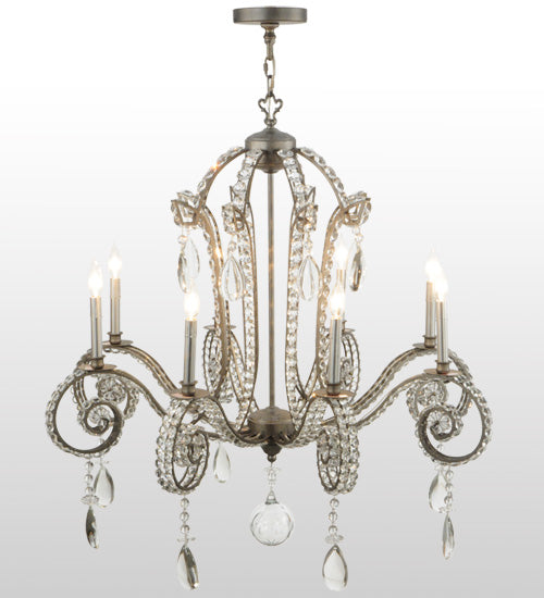 Meyda Lighting Lucerne 40" 8-Light Iron Ore Chandelier