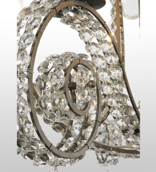 Meyda Lighting Lucerne 40" 8-Light Iron Ore Chandelier