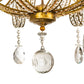 Meyda Lighting Lucerne 40" 8-Light Transparent Gold Chandelier