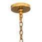 Meyda Lighting Lucerne 40" 8-Light Transparent Gold Chandelier