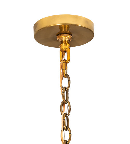 Meyda Lighting Lucerne 40" 8-Light Transparent Gold Chandelier