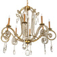 Meyda Lighting Lucerne 40" 8-Light Transparent Gold Chandelier