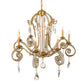 Meyda Lighting Lucerne 40" 8-Light Transparent Gold Chandelier