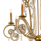 Meyda Lighting Lucerne 40" 8-Light Transparent Gold Chandelier