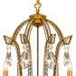 Meyda Lighting Lucerne 40" 8-Light Transparent Gold Chandelier