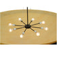 Meyda Lighting Lucus 67" 8-Light Oil Rubbed Bronze Inverted Pendant Light With Amber Tawnyrock Idalight Shade Glass