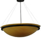 Meyda Lighting Lucus 67" 8-Light Oil Rubbed Bronze Inverted Pendant Light With Amber Tawnyrock Idalight Shade Glass