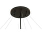 Meyda Lighting Lucus 67" 8-Light Oil Rubbed Bronze Inverted Pendant Light With Amber Tawnyrock Idalight Shade Glass