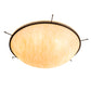Meyda Lighting Lucus 67" 8-Light Timeless Bronze Earth Marble Inverted Pendant Light With Beige Sahara Taupe Idalight Shade