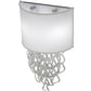 Meyda Lighting Lucy 15" 2-Light LED Beige Wall Sconce With Cream Textrene Shade