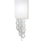 Meyda Lighting Lucy 15" 2-Light LED Beige Wall Sconce With Cream Textrene Shade