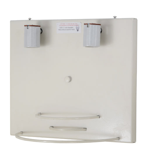 Meyda Lighting Lucy 15" 2-Light LED Beige Wall Sconce With Cream Textrene Shade