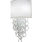 Meyda Lighting Lucy 15" 2-Light LED Beige Wall Sconce With Cream Textrene Shade
