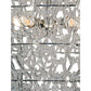 Meyda Lighting Lucy 48" 12-Light Polished Nickel Pendant Light With Clear Pretzels Shade Glass