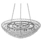 Meyda Lighting Lucy 74" 21-Light Pewter Pendant Light With Clear Pretzels Shade Glass