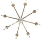 Meyda Lighting Lumierre 68" 8-Light Champagne Toast Chandelier With Ivory Faux Candlelight