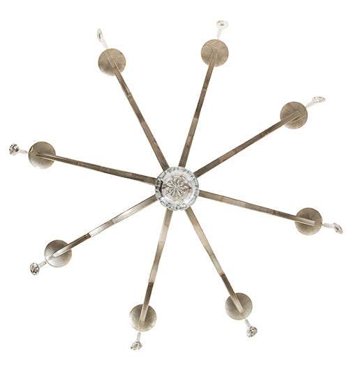 Meyda Lighting Lumierre 68" 8-Light Champagne Toast Chandelier With Ivory Faux Candlelight