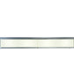 Meyda Lighting Lumina 72" 8-Light LED Sparkle Silver Flush Mount Light With White Trilam Shade