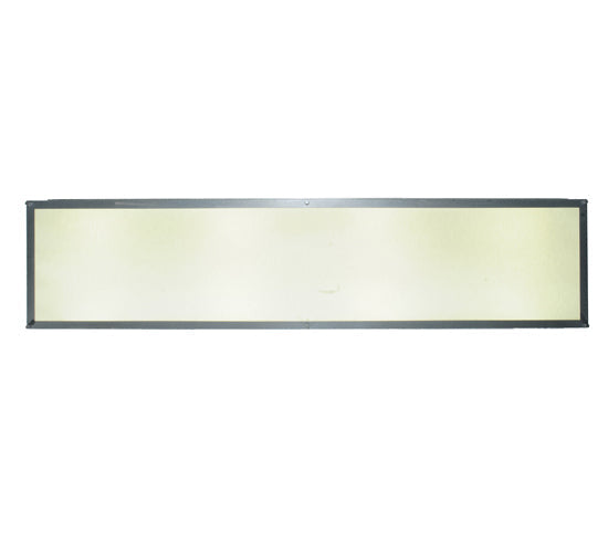 Meyda Lighting Lumina 72" 8-Light LED Sparkle Silver Flush Mount Light With White Trilam Shade