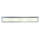 Meyda Lighting Lumina 72" 8-Light Sparkle Silver Flush Mount Light With White Trilam Textrene Shade