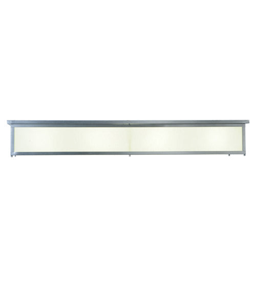 Meyda Lighting Lumina 72" 8-Light Sparkle Silver Flush Mount Light With White Trilam Textrene Shade
