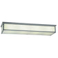 Meyda Lighting Lumina 72" 8-Light Sparkle Silver Flush Mount Light With White Trilam Textrene Shade