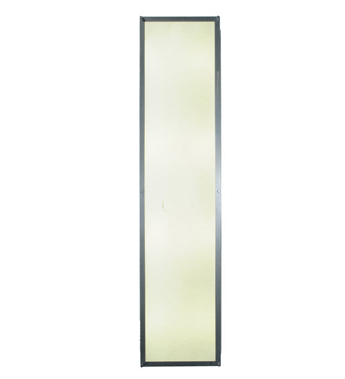 Meyda Lighting Lumina 72" 8-Light Sparkle Silver Flush Mount Light With White Trilam Textrene Shade