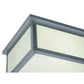 Meyda Lighting Lumina 72" 8-Light Sparkle Silver Flush Mount Light With White Trilam Textrene Shade